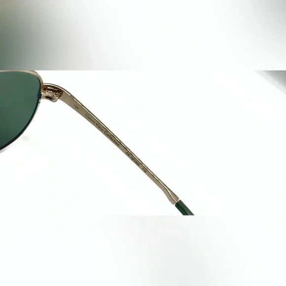 Vintage Calvin Klein CK7415S Gold Pilot Sunglasses Frames Only - Picture 7 of 8